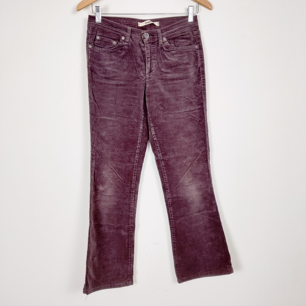 Vintage Mavi Jeans Women's Flare Leg Corduroy Jeans in Brown Size Medium Y2K